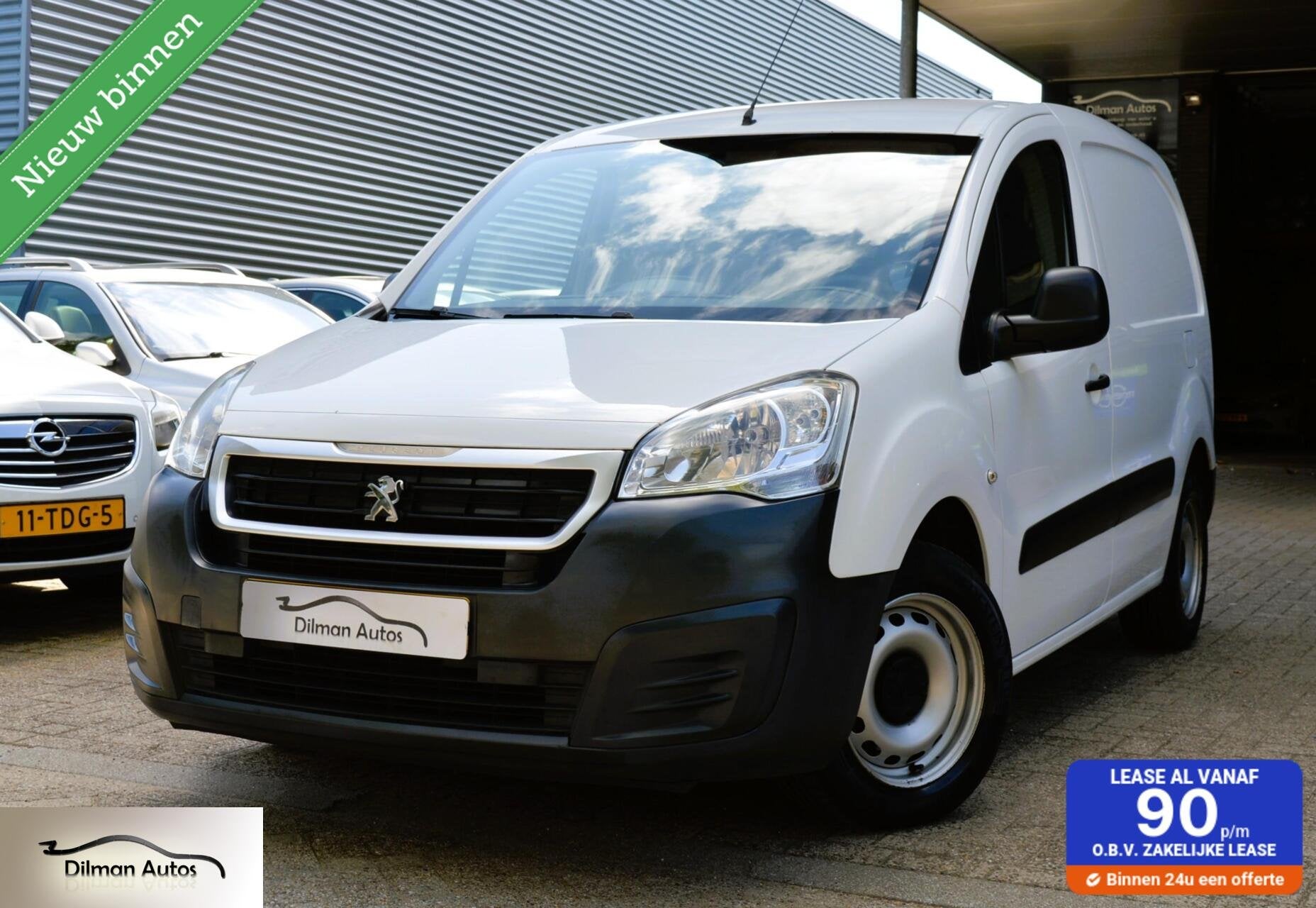 Peugeot Partner bestel 120 1.6 BlueHDi 75 L1 XR|Airco|Cruise, Electronic Stability Program (ESP), 4 cilinders, Met garantie (alle)