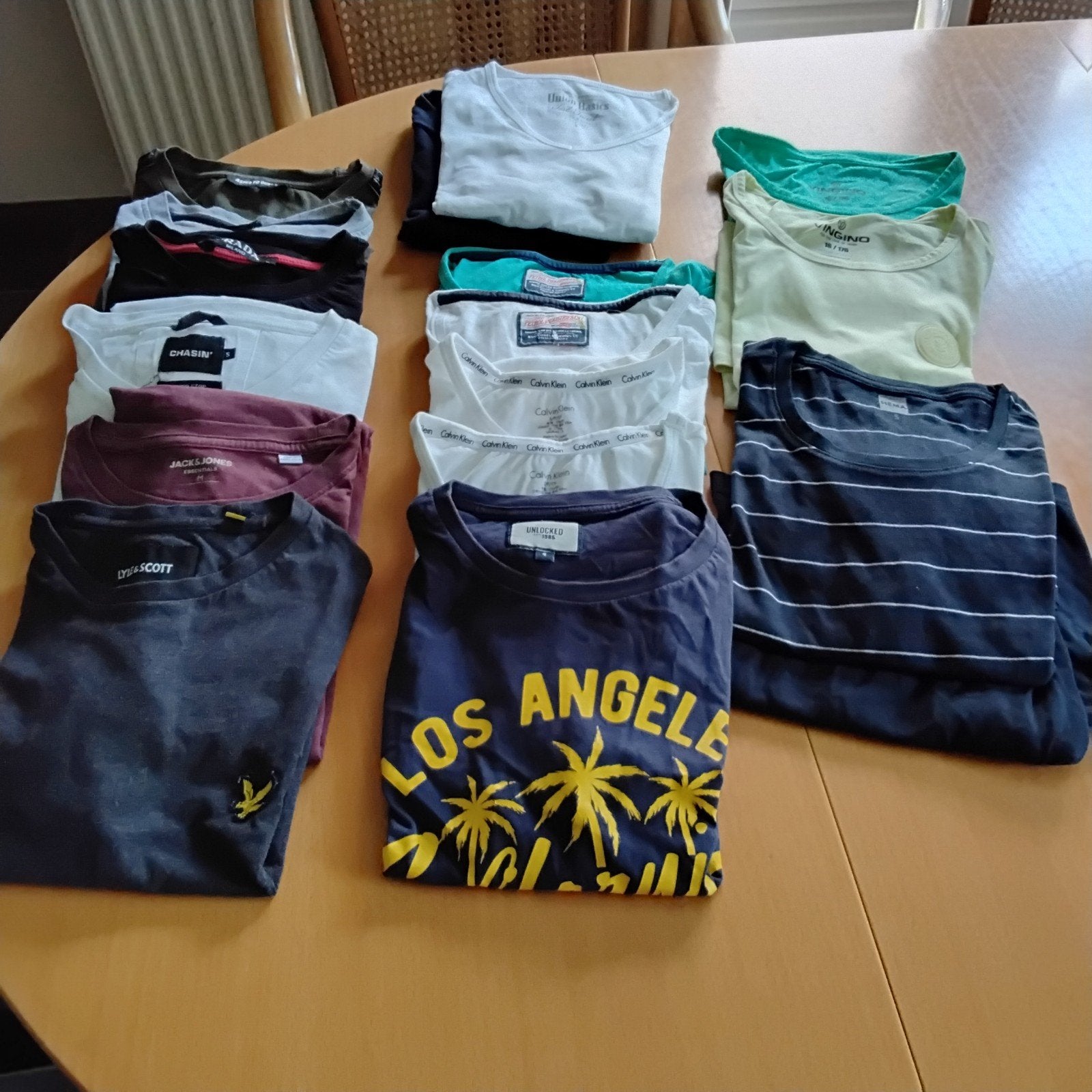 16 stuks T-shirts maat S, Kleding | Heren, T-shirts, Ophalen of Verzenden, Zo goed als nieuw, Zwart
