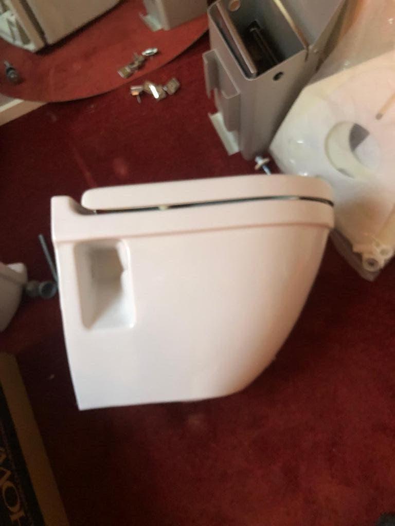 Duravit, hangend wandcloser. Wit., Ophalen, Gebruikt, Steen, Toilet