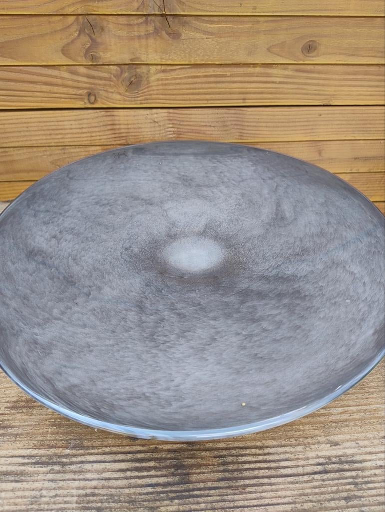 Fidrio mondgeblazen glazen schaal - 42 cm diameter, Schaal, Rond, Nieuw, Ophalen of Verzenden