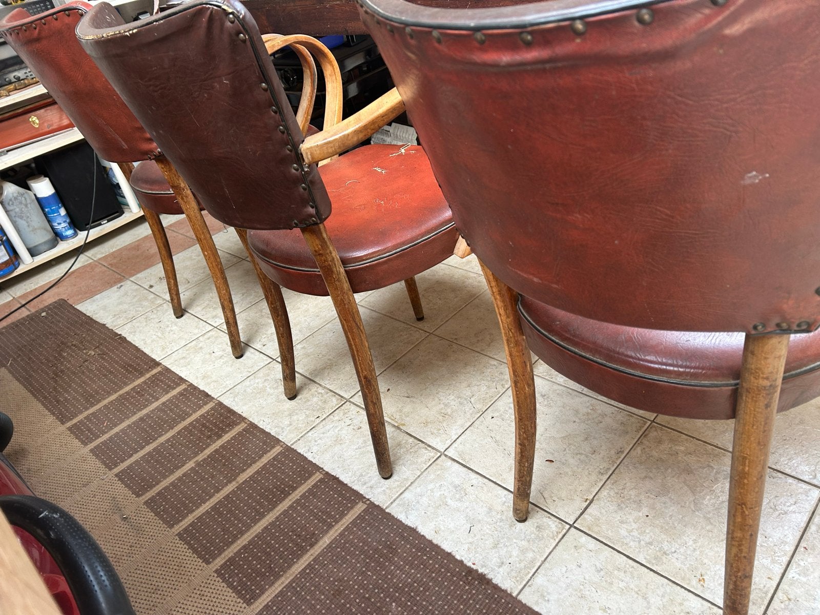 8 bridge Stoelen vintage eetkamerstoelen  Jaren '50, Ophalen