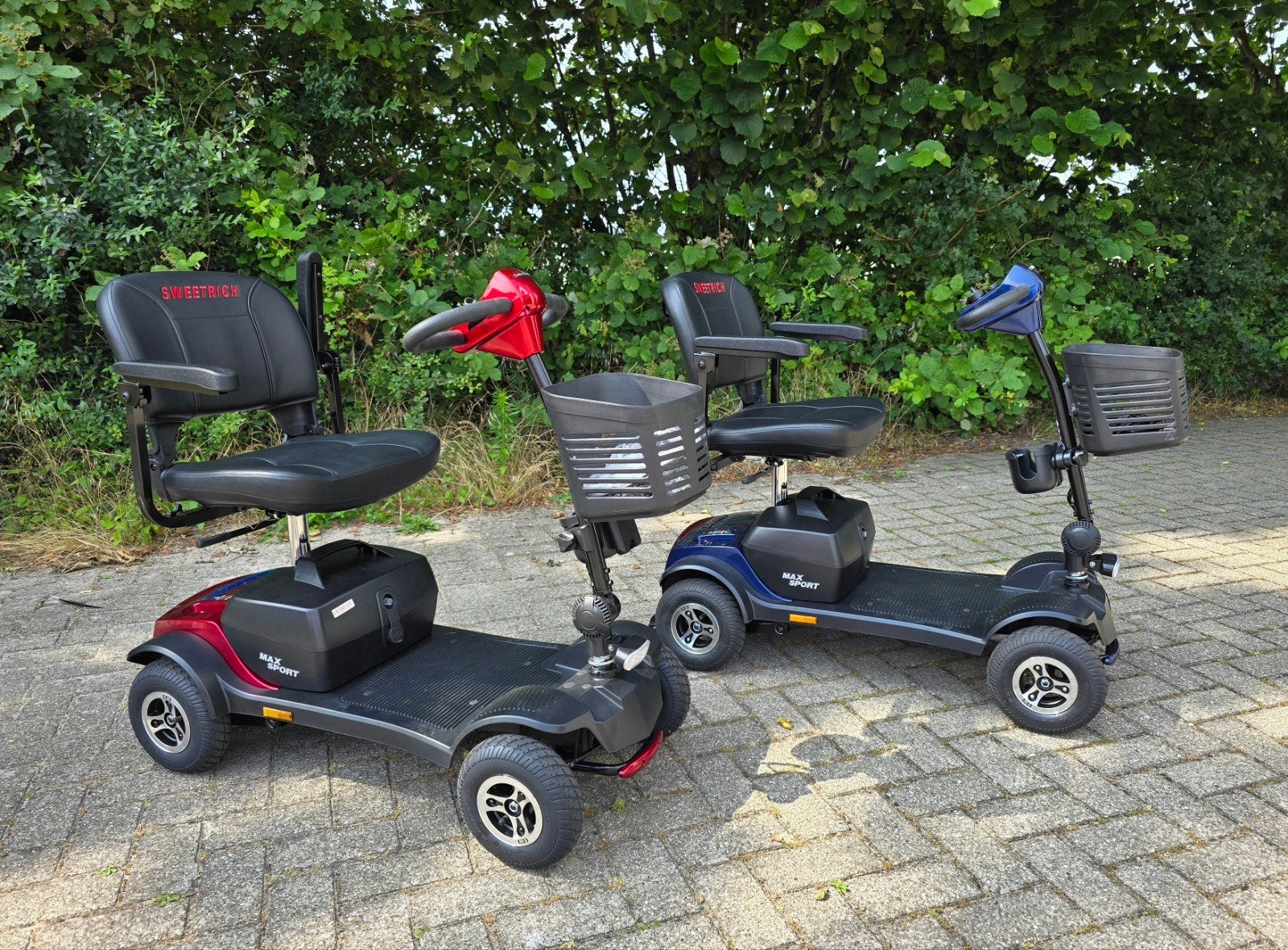NIEUW! Sweetrich demontabele scootmobiel | rood of blauw, Diversen, Brommobielen en Scootmobielen, Nieuw, Overige merken, 16 t/m 25 km