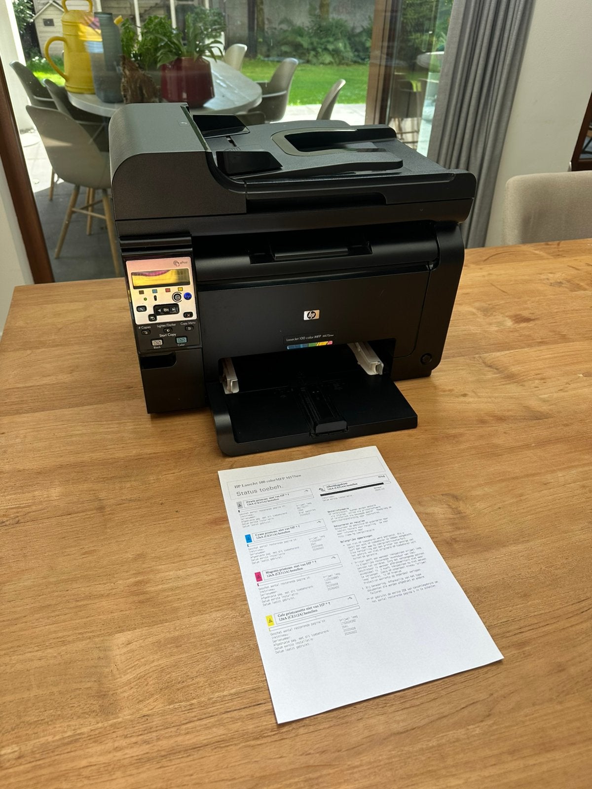Printer- HP LaserJet 100 colorMFP M175nw All-in-One Printer, Ophalen, Zo goed als nieuw