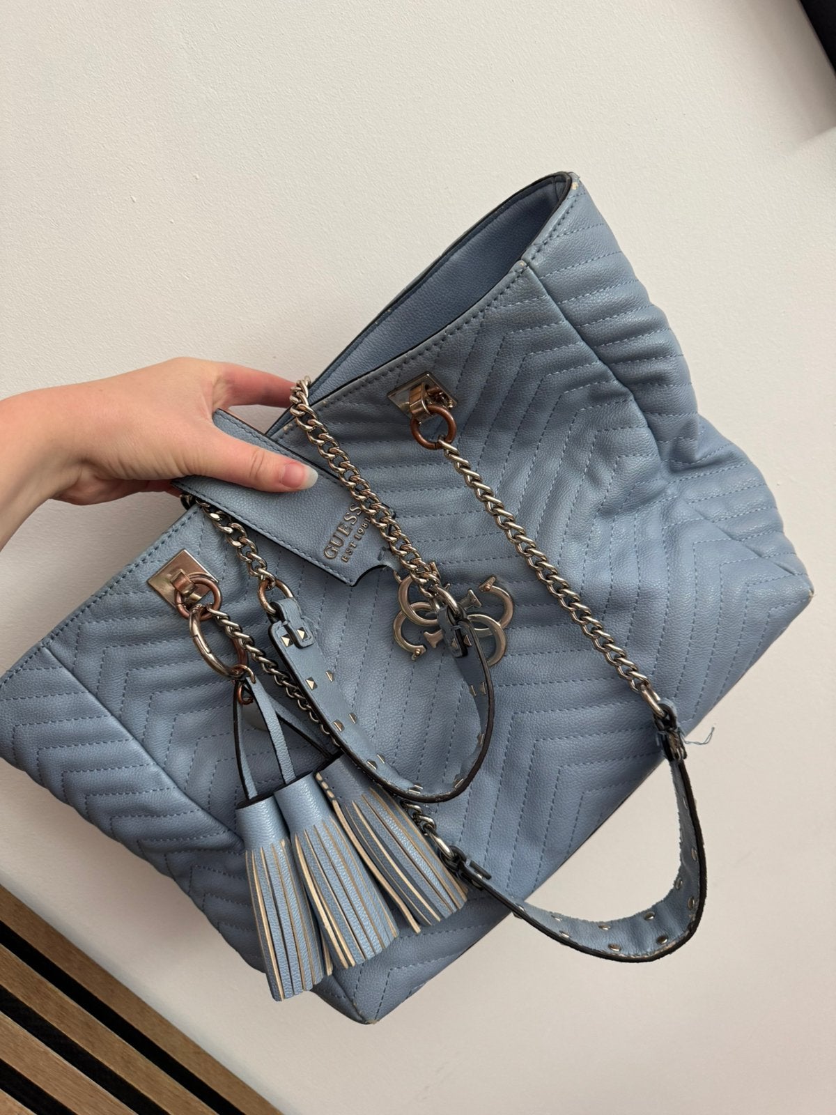 Guess tas, Ophalen, Gebruikt, Blauw, Schoudertasje