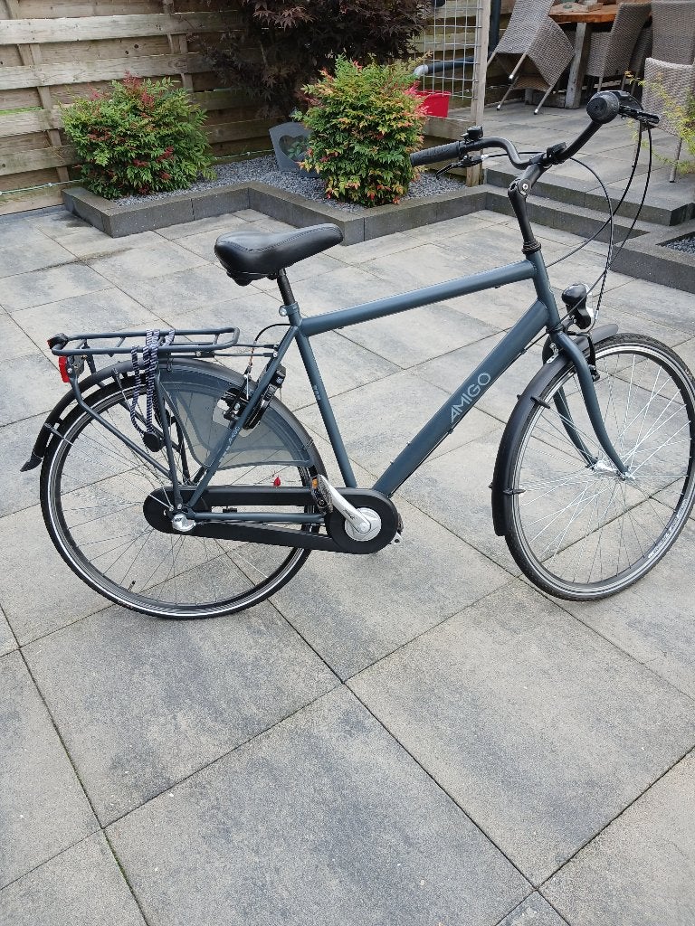 Herenfiets., Velgrem, Versnellingen, Zo goed als nieuw, 65 cm of meer