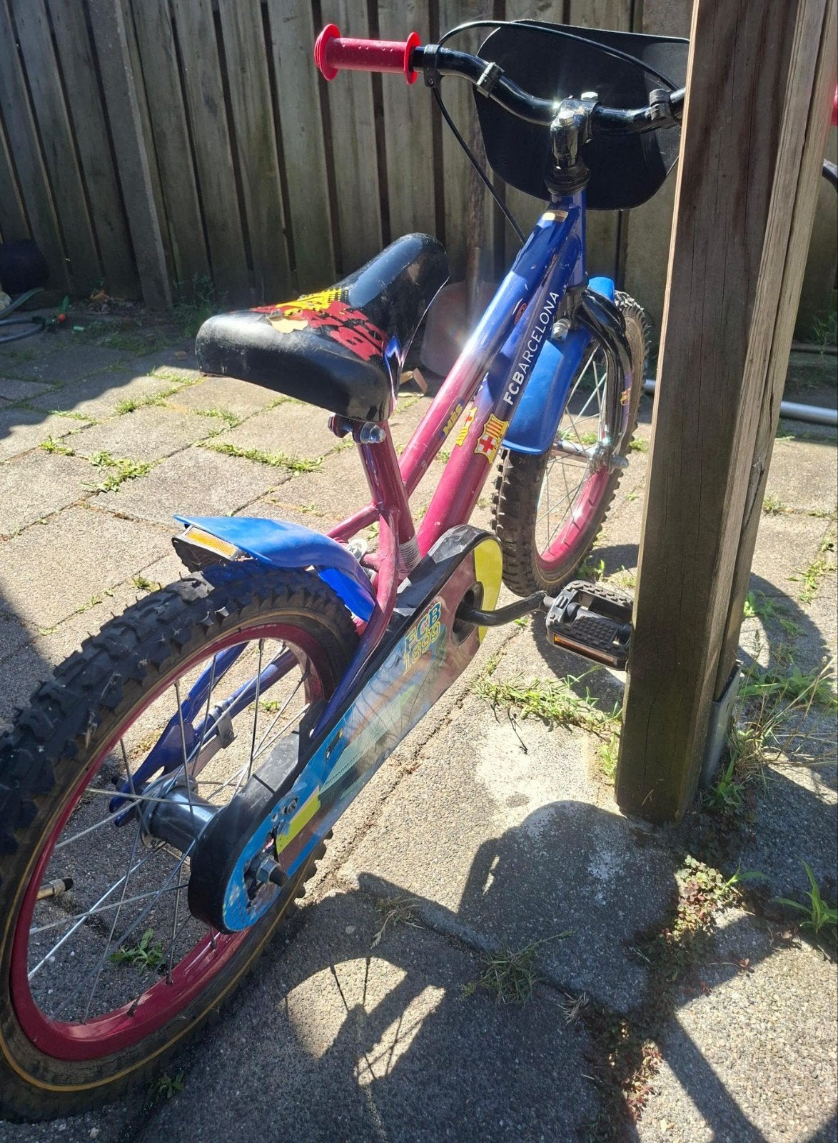 Barcelona jongensfiets voor peuters/kleut, Fietsen en Brommers, Ophalen, Zo goed als nieuw, Minder dan 16 inch, Barcelona
