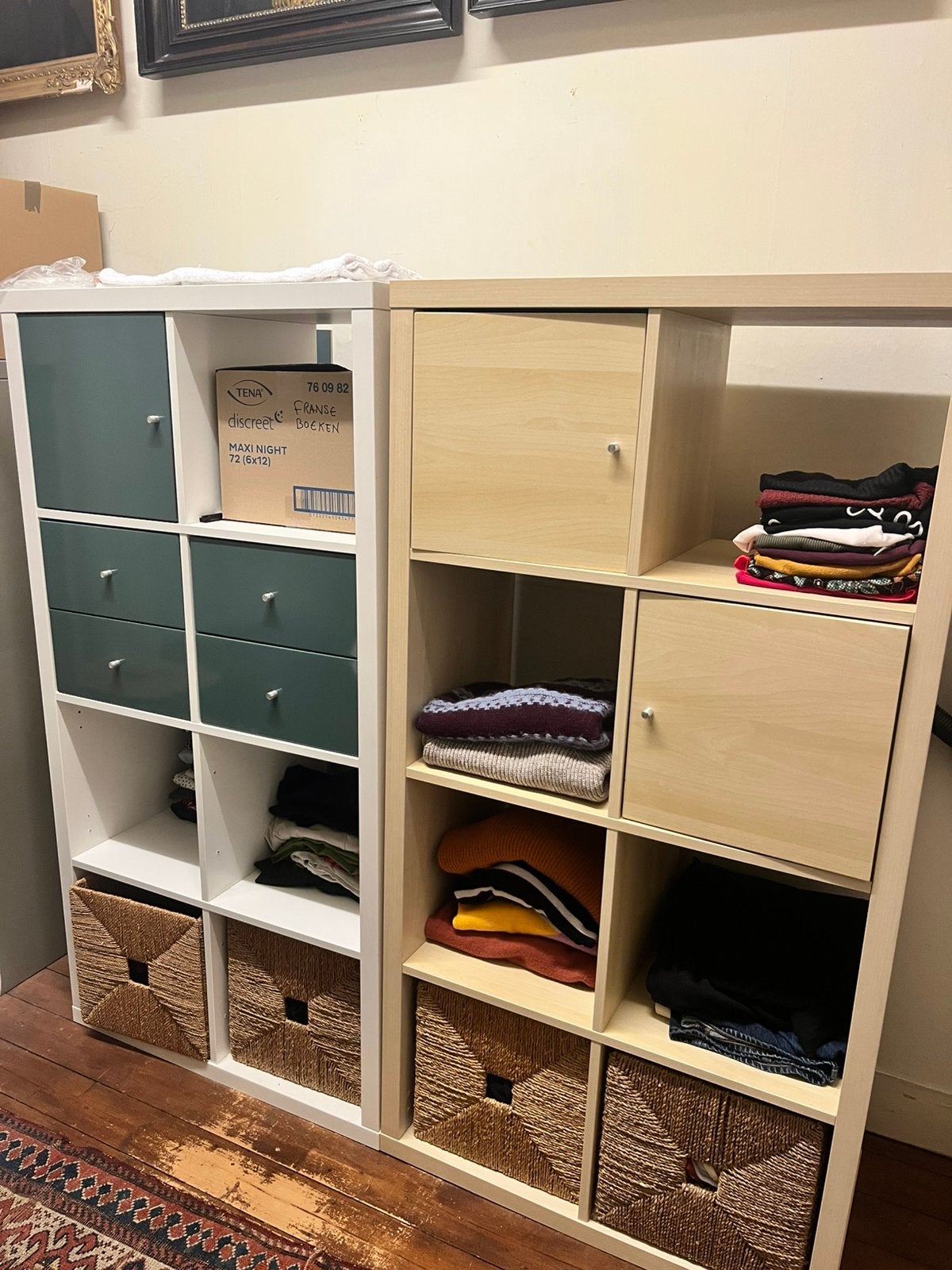 2x 2x4 kallax kast IKEA, Ophalen of Verzenden, Zo goed als nieuw
