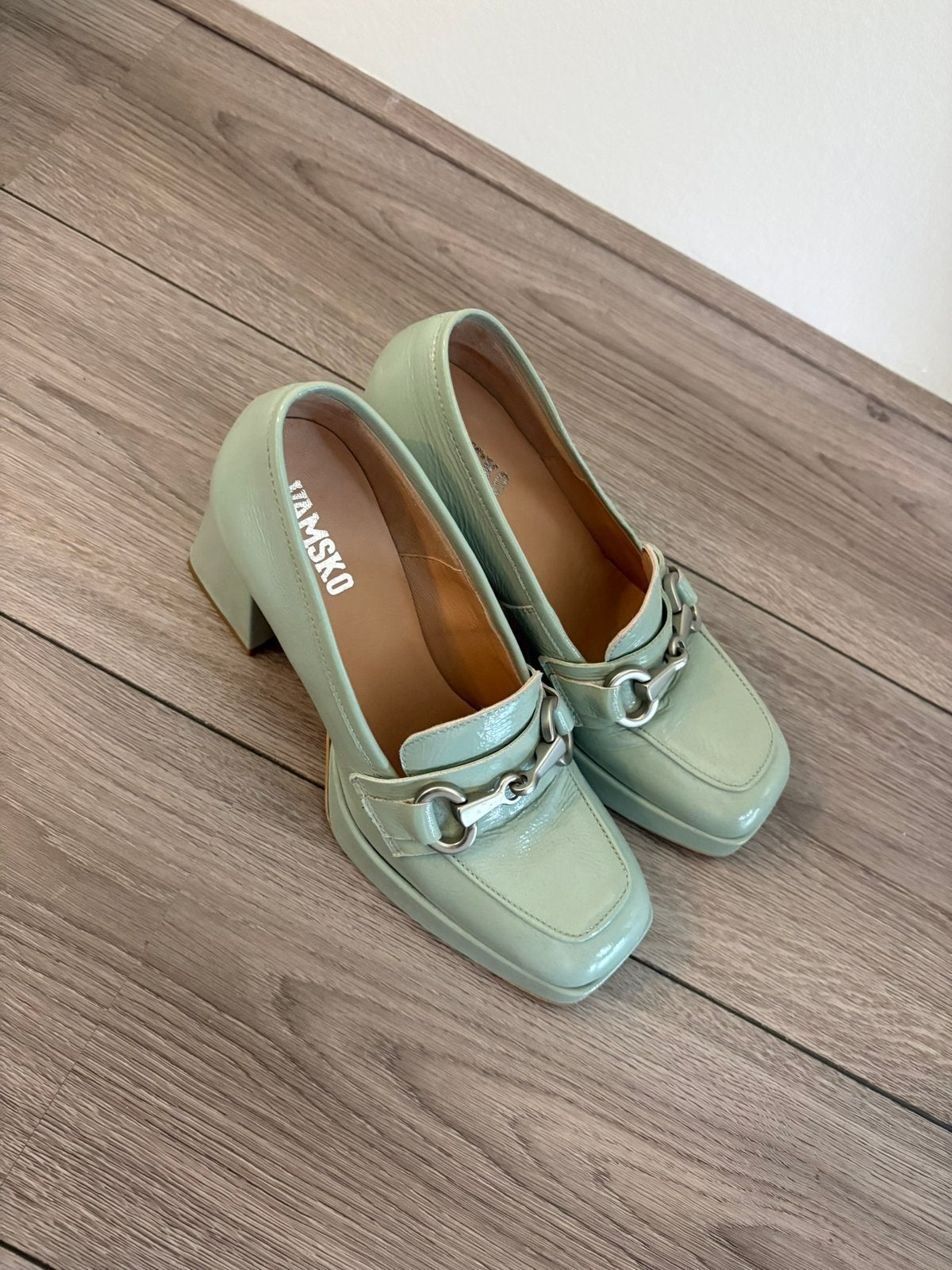 Vamsko Edith pumps maat 39, Pumps, Ophalen of Verzenden, Zo goed als nieuw, Groen