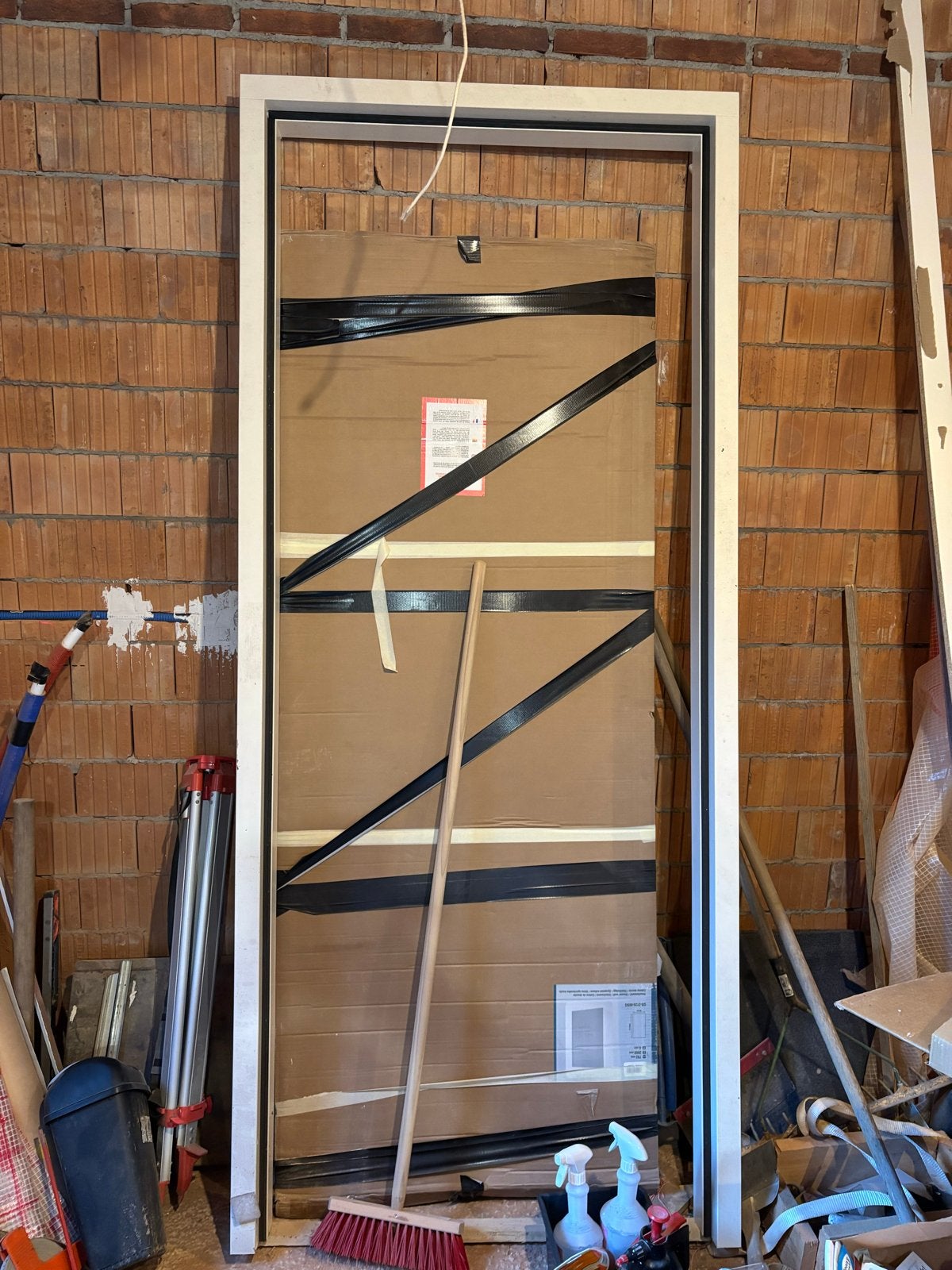 Nieuw houten binnendeur kozijn met rubbers, Ophalen, 80 tot 100 cm, 215 cm of meer, Binnendeur