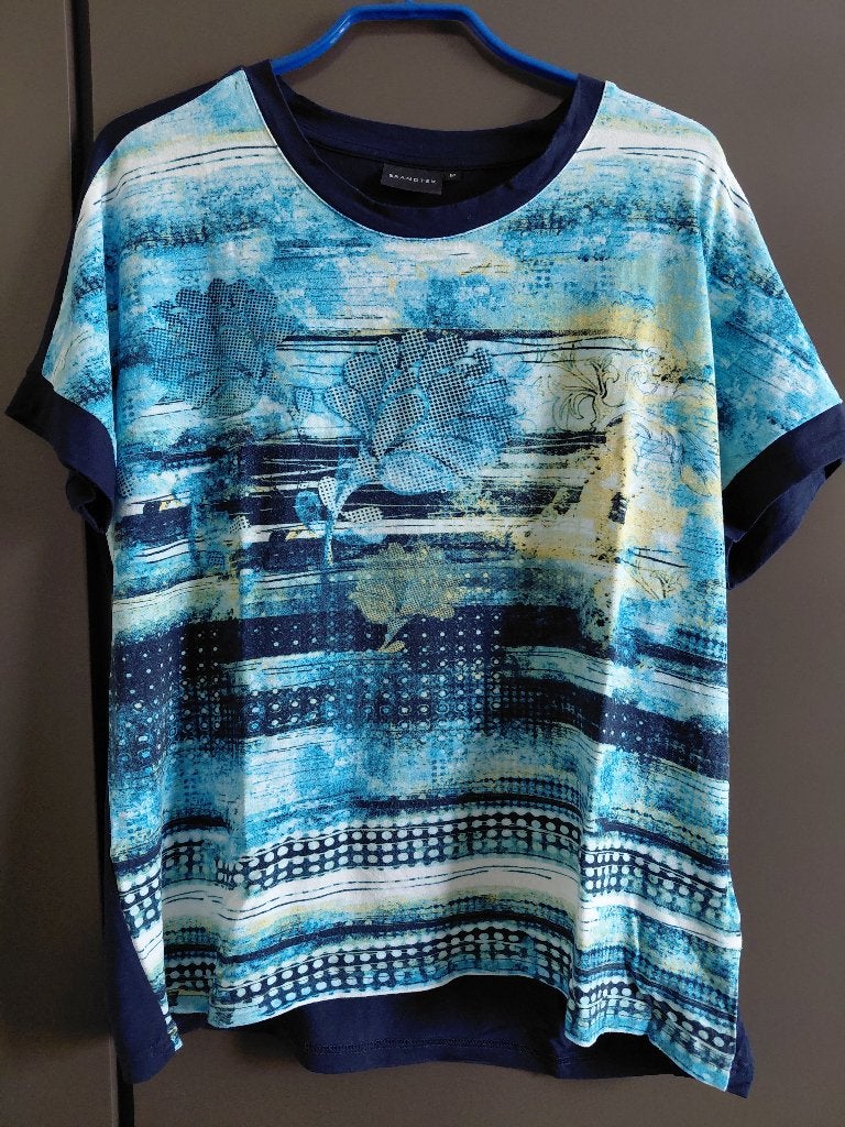 Brandtex viscose shirt maat M, Kleding | Dames, Verzenden, Gedragen, Maat 38/40 (M), Korte mouw