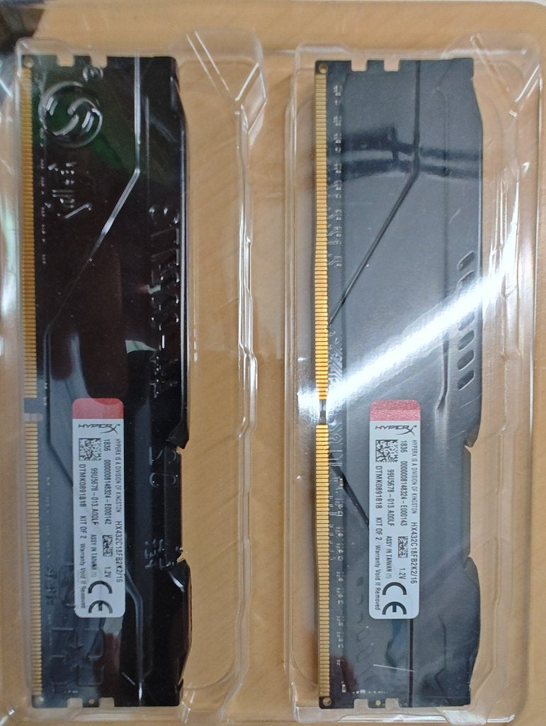 HyperX Fury 16GB (2x8GB) DDR4 3200MHz CL18, Computers en Software, DDR4, Ophalen of Verzenden, Zo goed als nieuw, Desktop