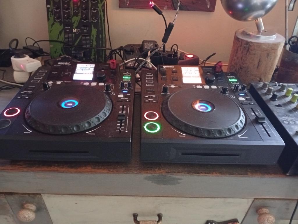 Gemini CDJ-700 Mediaspeler 2 stuks, Ophalen of Verzenden, Gebruikt, Draaitafel, Overige merken