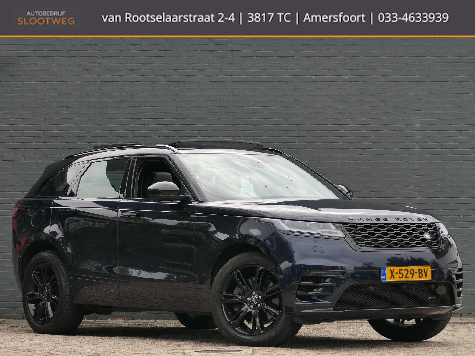 Land Rover Range Rover Velar 2.0 P400e AWD R-Dynamic SE PHEV, Auto's, Automaat, 4 cilinders, 2000 kg, Blauw