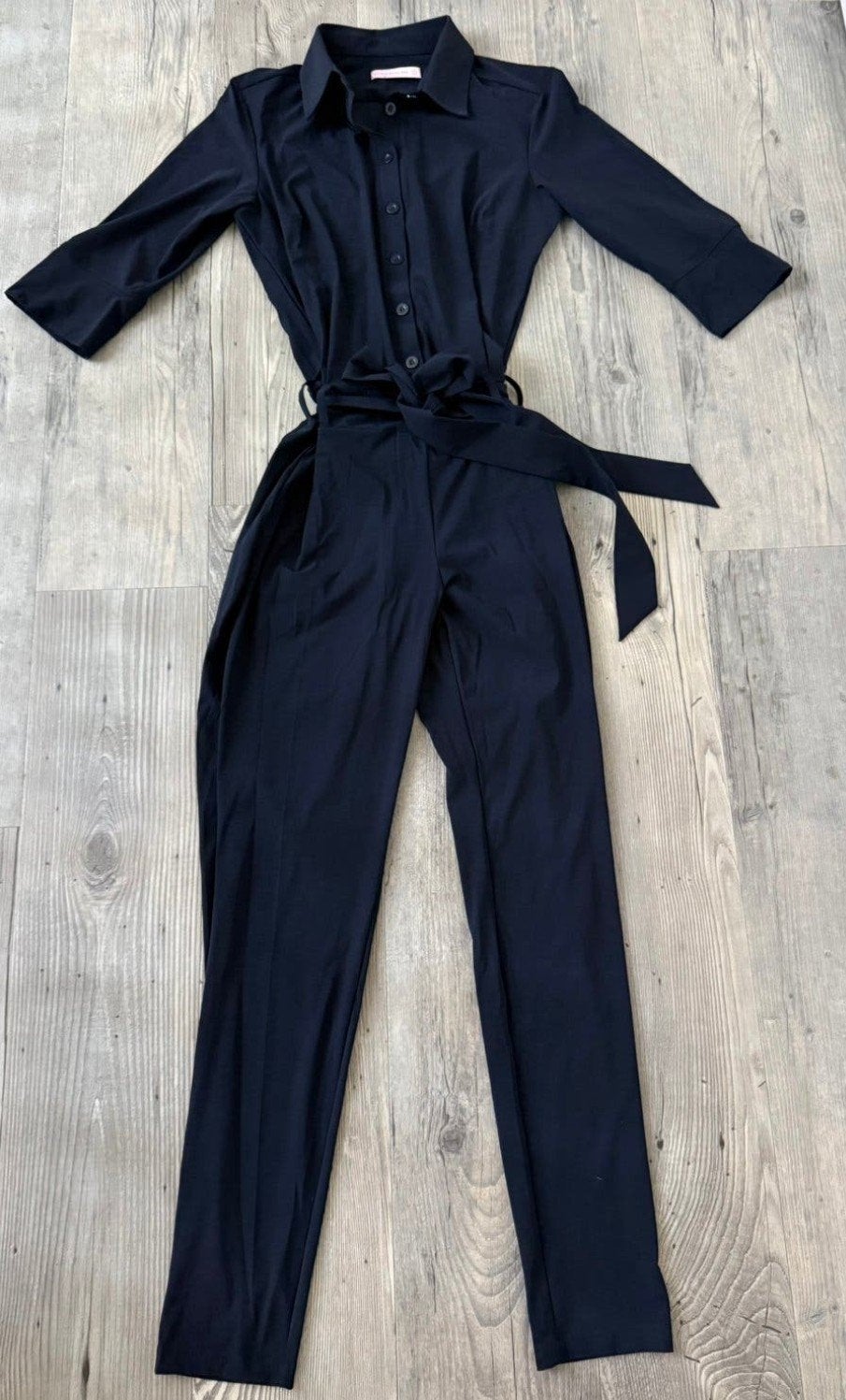 Donkerblauwe travelstof Studio Anneloes jumpsuit maat m, Kleding | Dames, Maat 38/40 (M), Studio Anneloes, Blauw, Ophalen of Verzenden