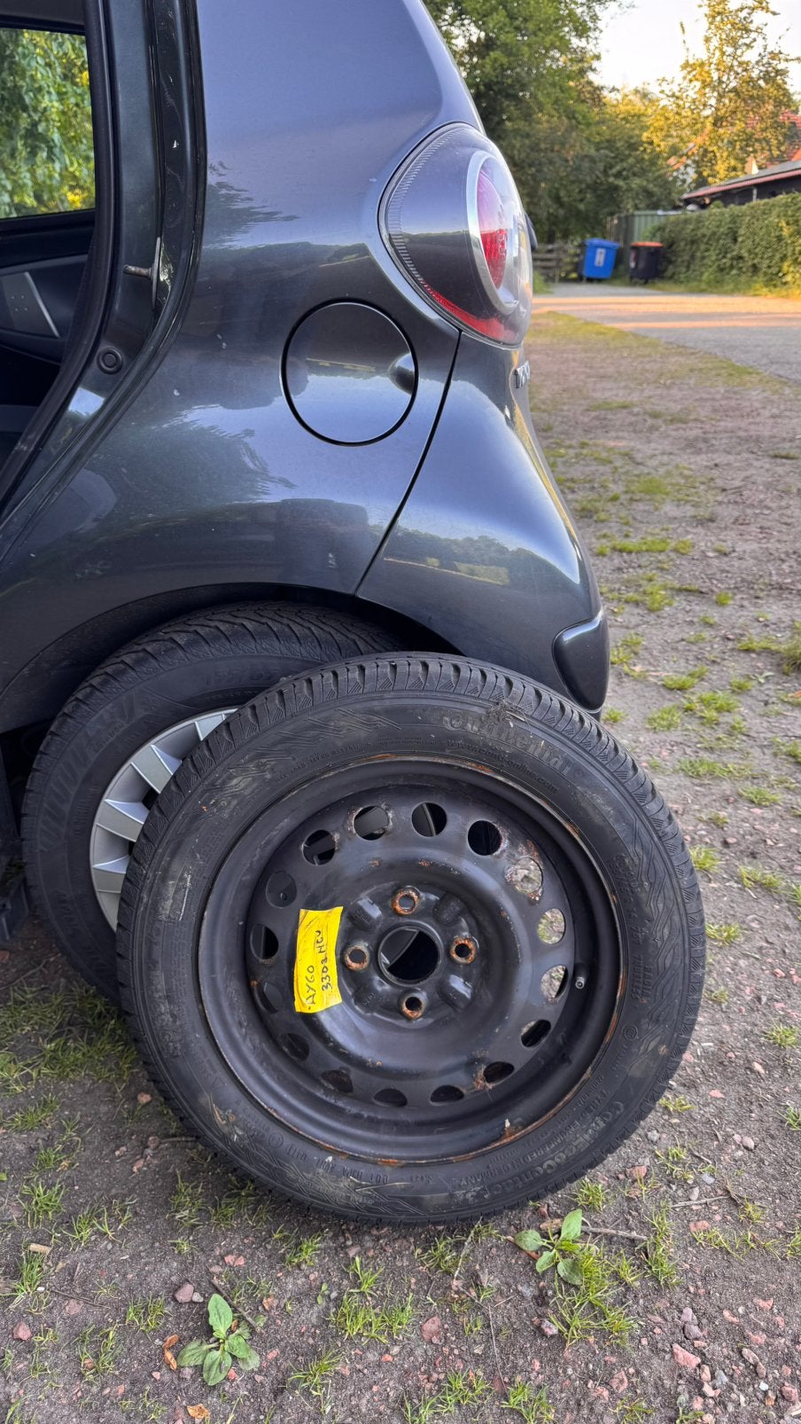 Toyota Aygo wiel met band - 155/65 R14, Ophalen, Gebruikt