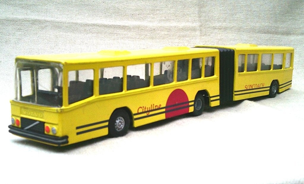 Volvo b 10 m cityline suncoach gelede bus. China 1/50., Ophalen of Verzenden, Gebruikt, Bus of Vrachtwagen, Overige merken