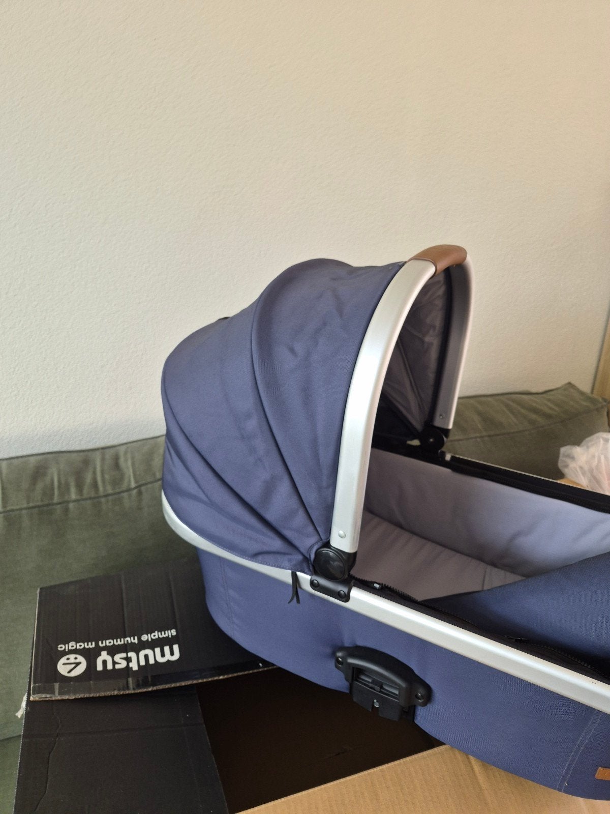 Mutsy Traveler Reiswieg - Blauw, Gebruikt, Met reiswieg, Mutsy, Ophalen