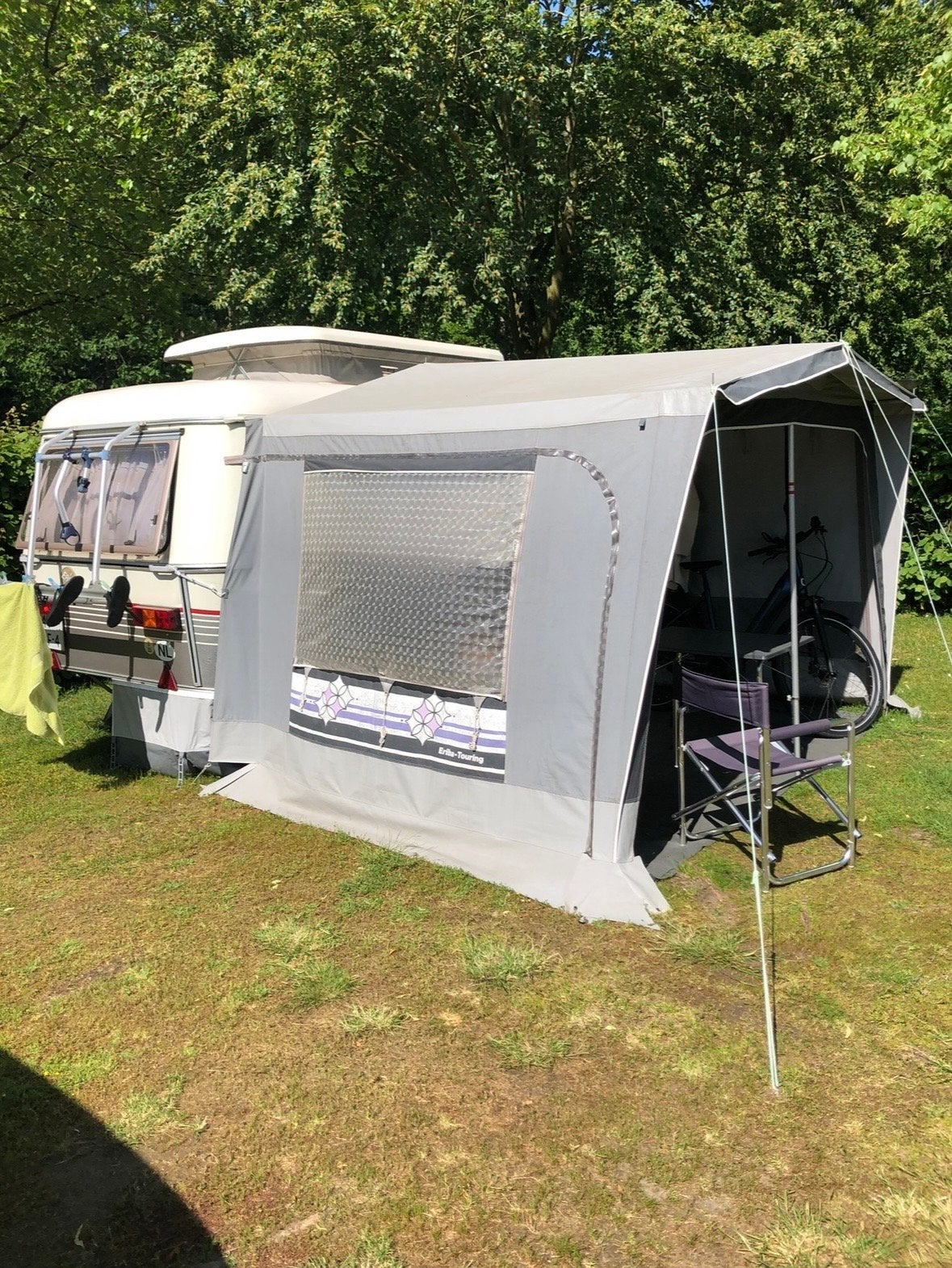 Voortent met aanbouw en slaaptent voor Eriba Pan Fam, Ophalen, Gebruikt, Tot en met 2