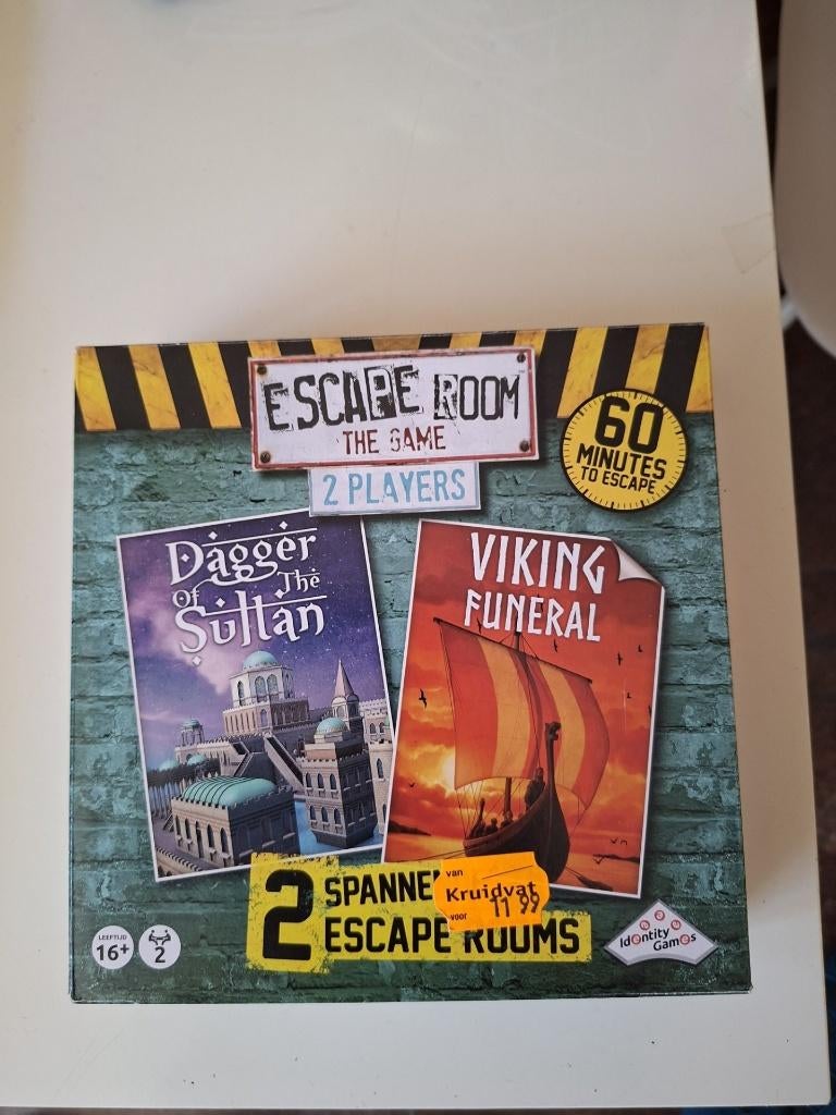 escaperoom thuis, Drie of vier spelers, Ophalen of Verzenden, Nieuw