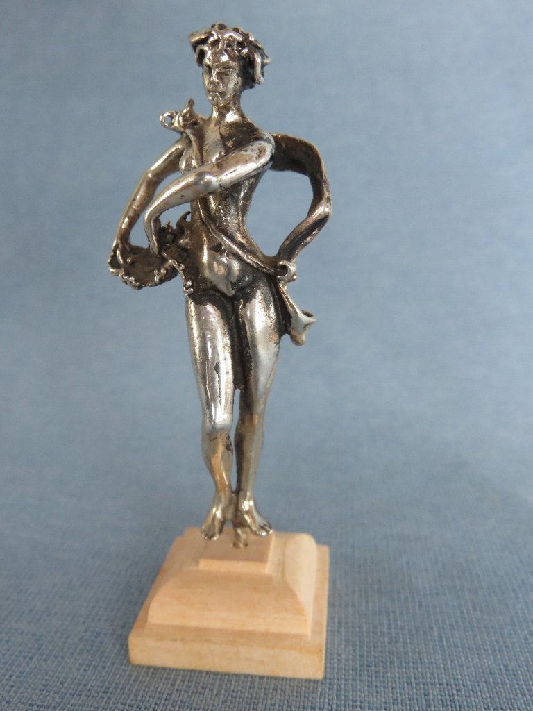 Antiek vruchtbaarheid godin in 925 karaat zilver, Ophalen of Verzenden, Zilver