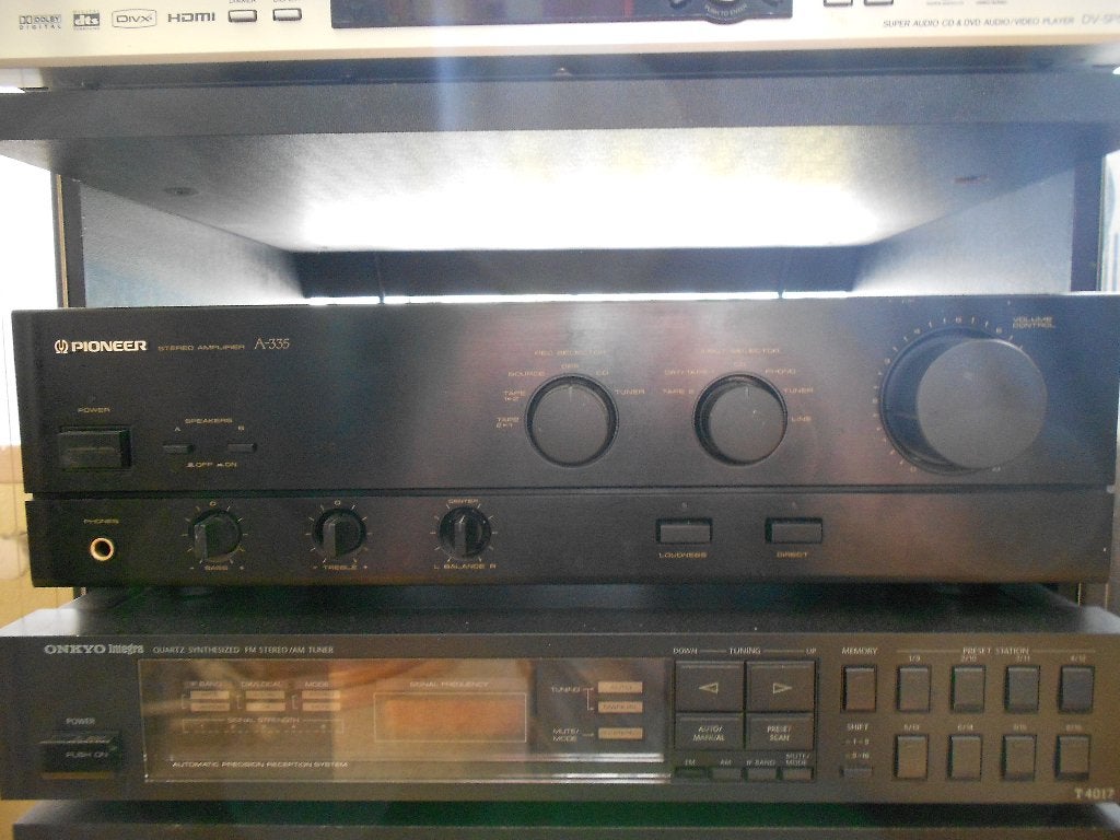 Prima Pioneer A-335 stereo versterker, vintage, Ophalen, Gebruikt, Pioneer, Minder dan 60 watt