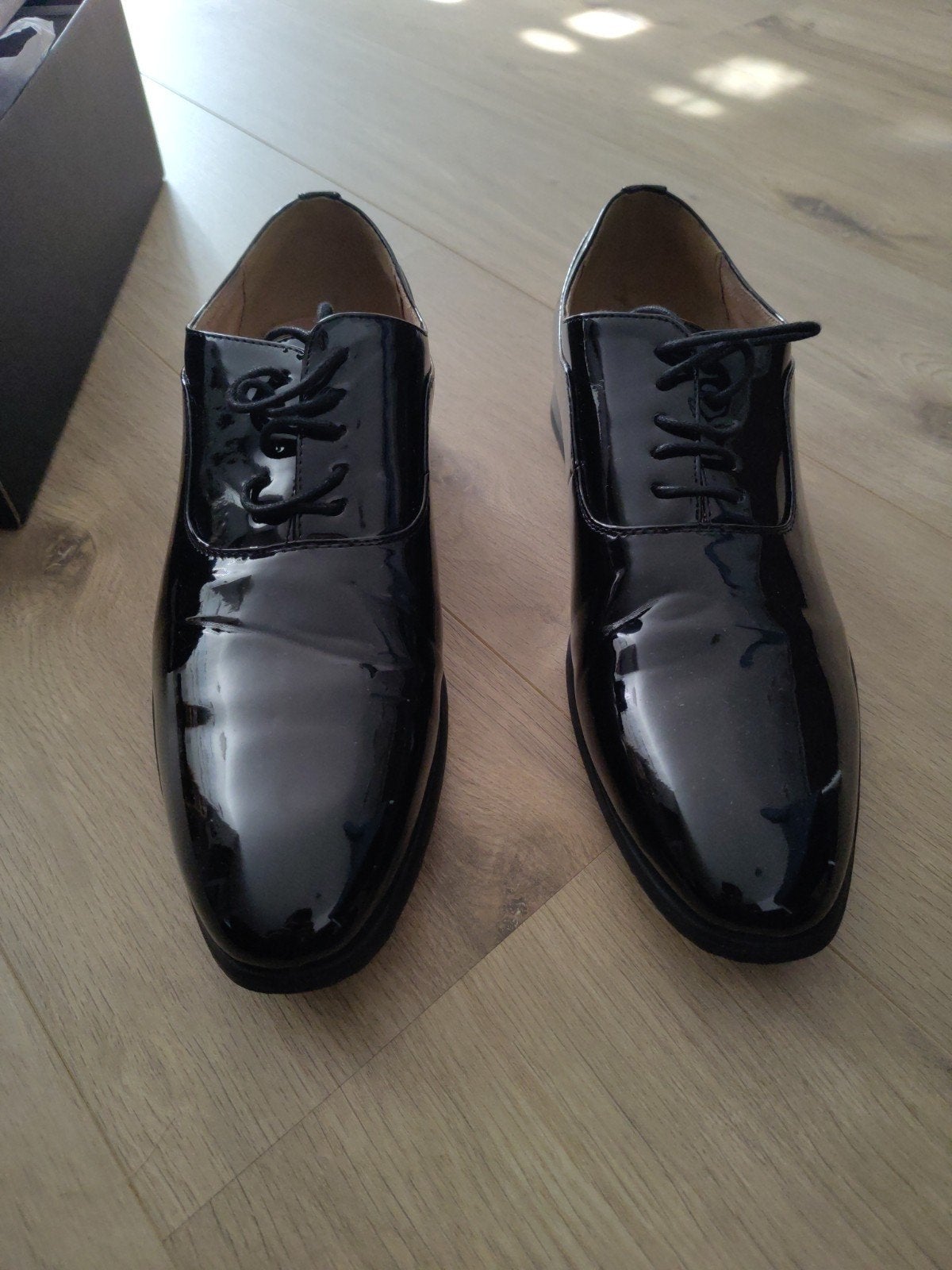 Lakschoenen , zwarte, maat 45 (shoes for PhD defence), Ophalen, Zwart, Overige typen, Zo goed als nieuw