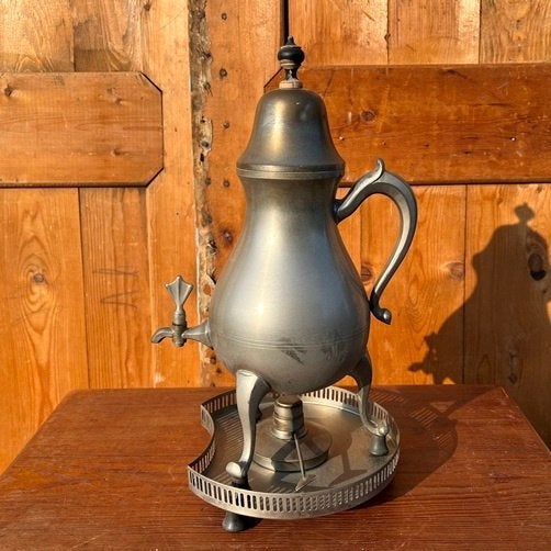Kraantjeskan Rio Tin Tiel origineel koffiekan, Antiek en Kunst, Antiek | Tin, Ophalen of Verzenden
