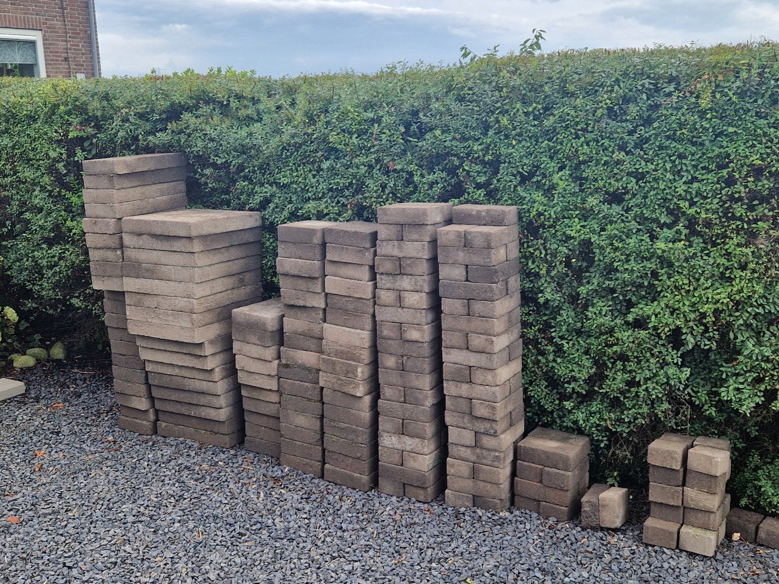 Gebruikte terrastegels en klinkers, Tuin en Terras, Tegels en Klinkers, Ophalen, Gebruikt, Overige typen, 5 tot 10 m²