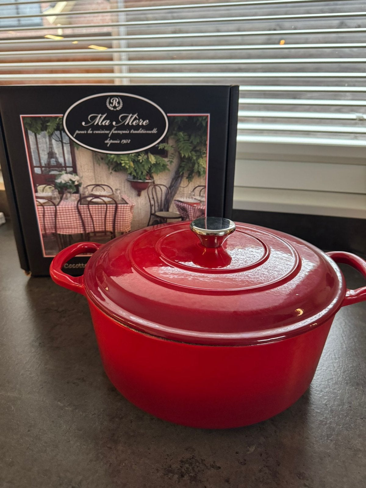 Emaille braadpan Cocotte 28cm, Huis en Inrichting, Braadpan, Nieuw, Ophalen of Verzenden, Emaille