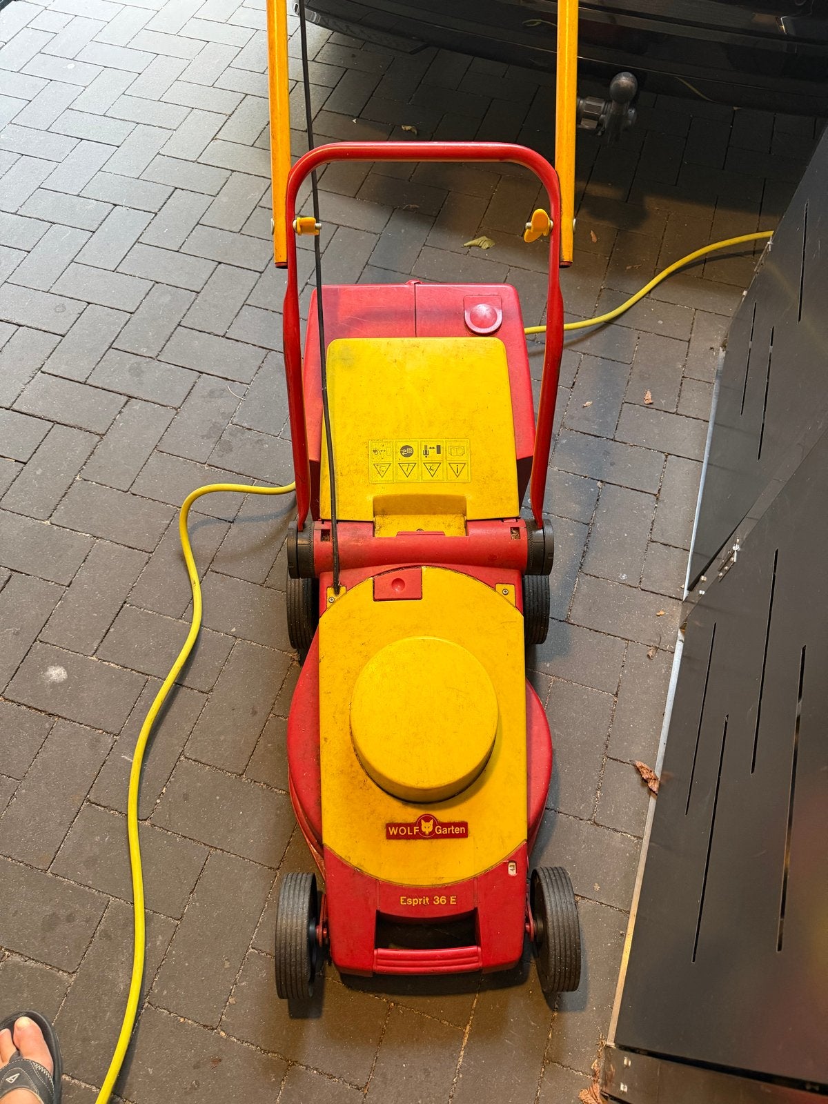 Wolf-Garten Esprit 36 E Elektrische Grasmaaier, Tuin en Terras, Grasmaaiers, Ophalen, Cirkelmaaier, Gebruikt, Elektrische grasmaaier