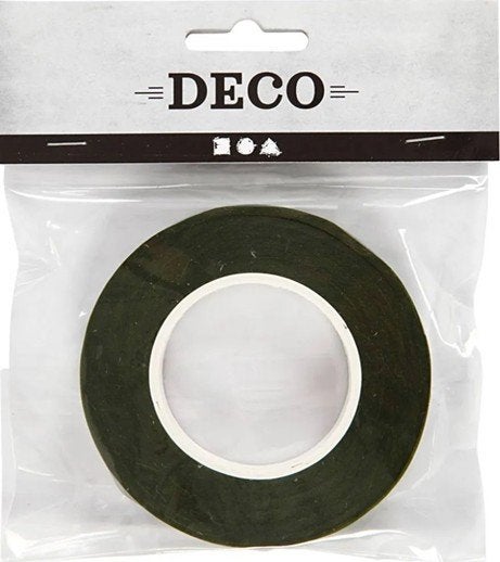 Creativ Company floral tape donkergroen 27 meter 12 mm breed, Groen, ., Nieuw, Ophalen of Verzenden
