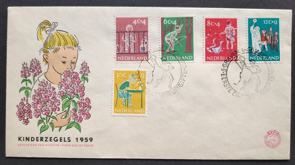 Eerstedagenvelop E41 (Kind 1959) - onbeschreven, Postzegels en Munten, Postzegels | Eerstedagenveloppen, Verzenden, Onbeschreven