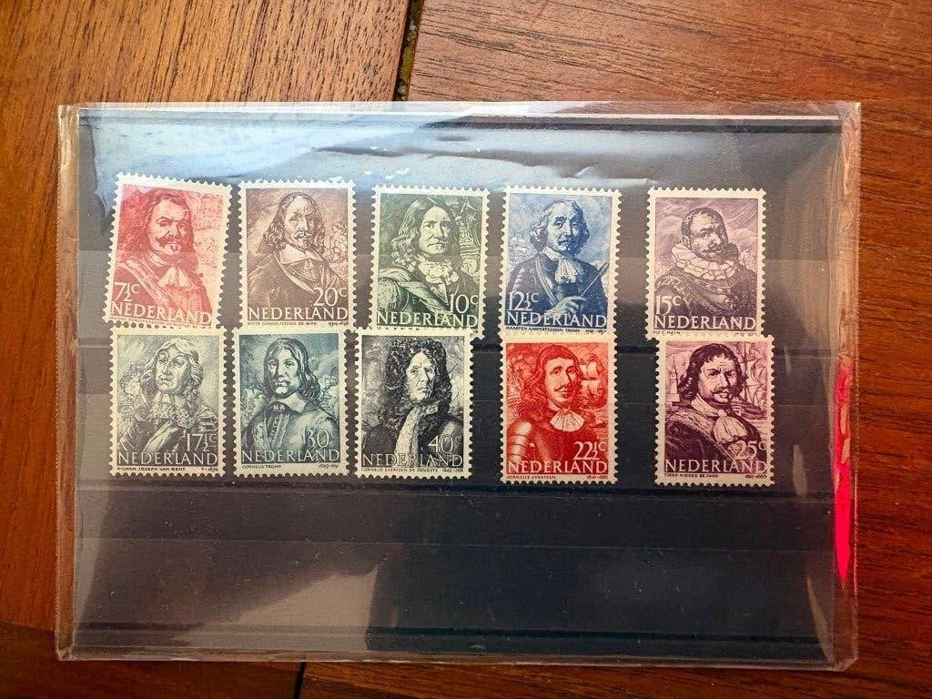 Setje 1943 van Zeehelden 10 postzegels, Ophalen of Verzenden, Na 1940, Postfris