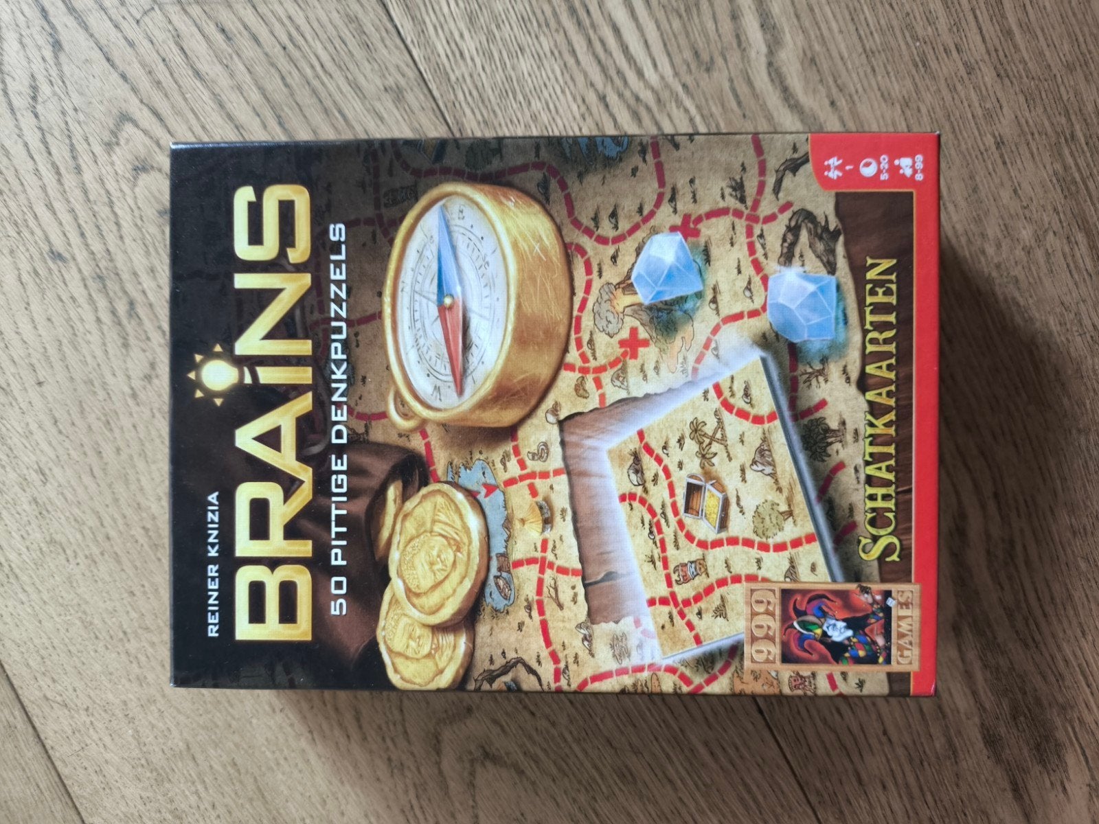 Brains Schatkaarten: 50 Pittige DenkPuzzels, Ophalen of Verzenden, Minder dan 500 stukjes, Zo goed als nieuw, Overige typen