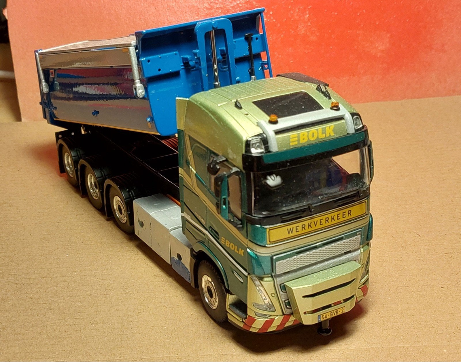 Volvo FH16 met kieptrailer - Bolk, Ophalen of Verzenden, Zo goed als nieuw, Overige merken