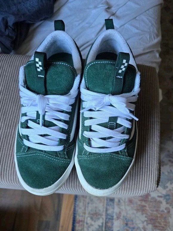 Vans Old Skool Groen Suède Sneakers - Maat 41, Kleding | Dames, Ophalen of Verzenden, Vans, Groen, Sneakers of Gympen