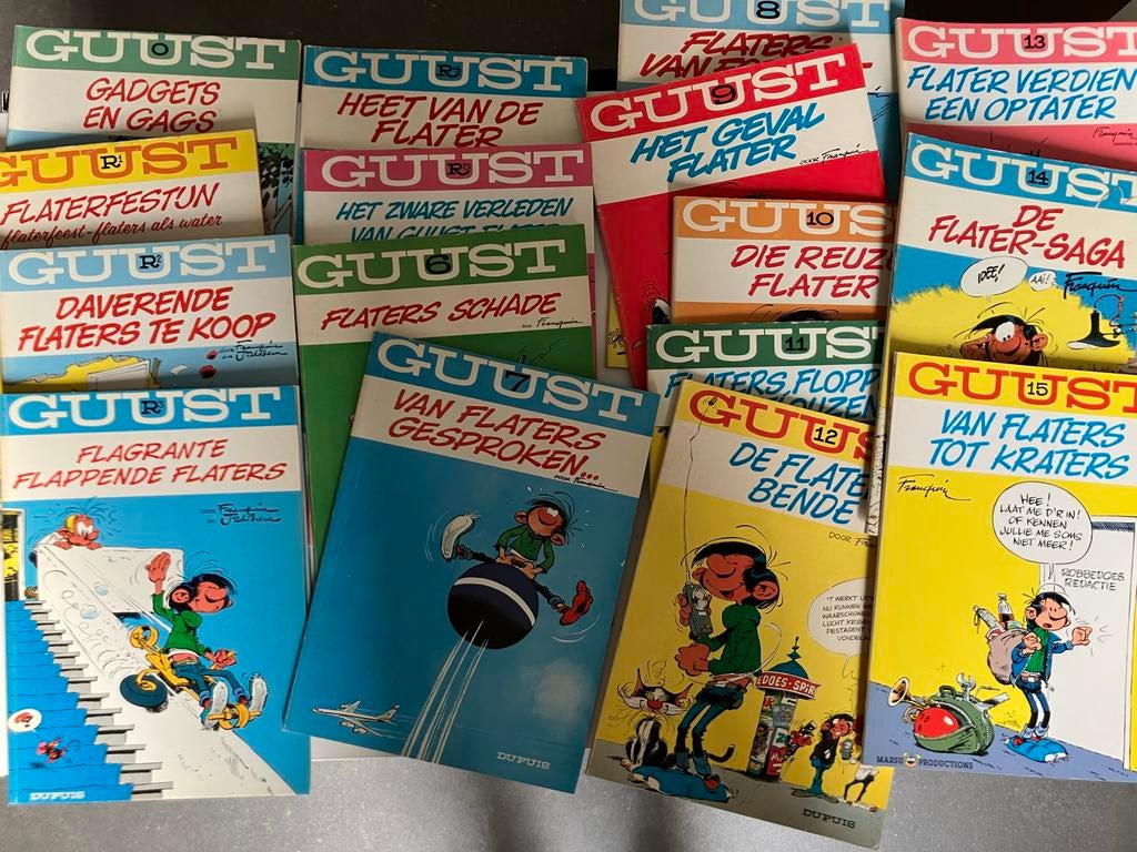Guust Flater: De Originele Complete Collectie (0 t/m 15), Complete serie of reeks, Ophalen, Gelezen