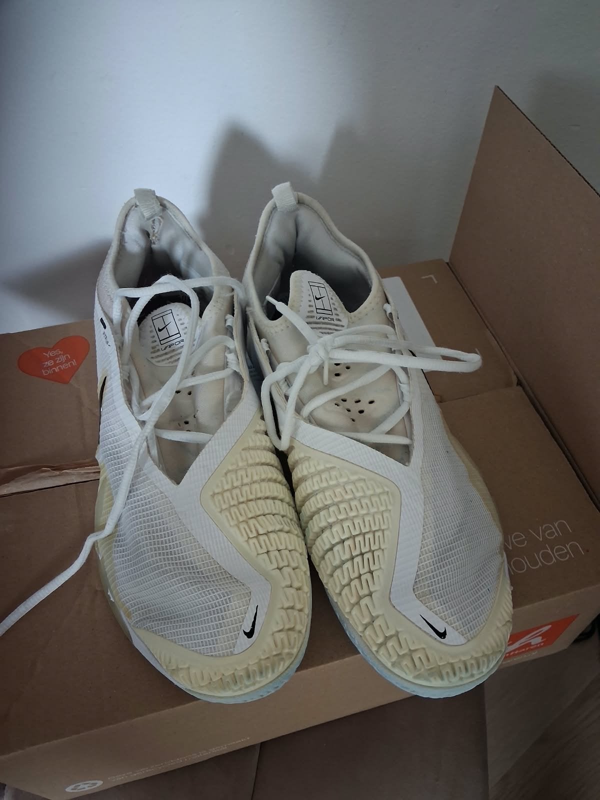 Nike Vapor tennisschoenen - Zo goed als nieuw, Nike, L00, Schoenen, Ophalen of Verzenden