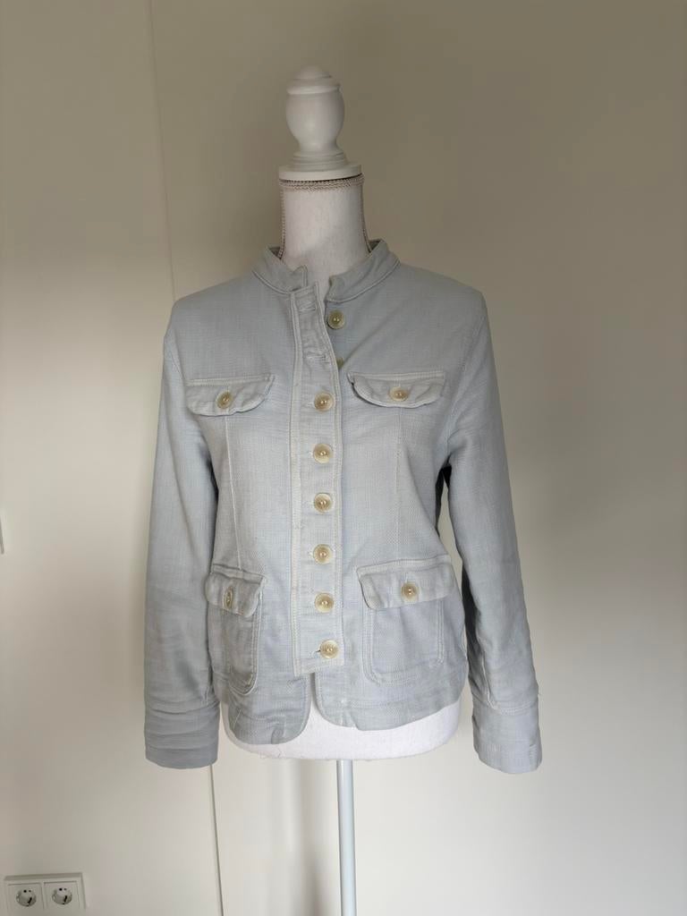 Purdey jasje maat 40, Kleding | Dames, Jasjes, Kostuums en Pakken, Zo goed als nieuw, Maat 38/40 (M), Blauw, Ophalen of Verzenden