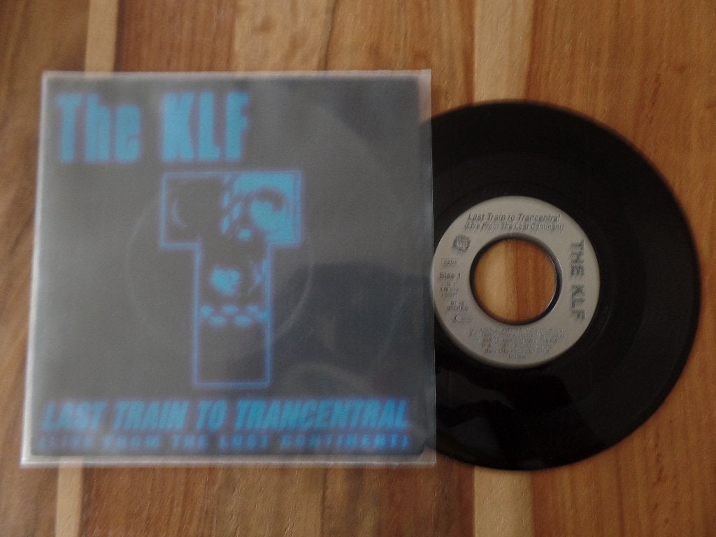 single The KLF - Last Train To Trancentral, Cd's en Dvd's, Vinyl Singles, Gebruikt, Pop, 7 inch, Ophalen of Verzenden