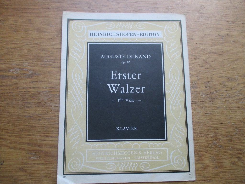Durand - erster walzer - op.83 - Piano, Gebruikt, Klassiek, Ophalen of Verzenden, Artiest of Componist