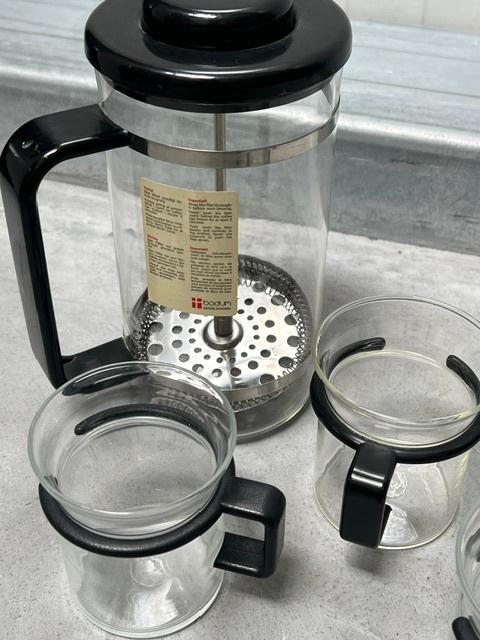 Bodum Picard glazen Carsten Jorgensen Star Trek design 1974, Bodum, Bodum, Ophalen of Verzenden, Zwart