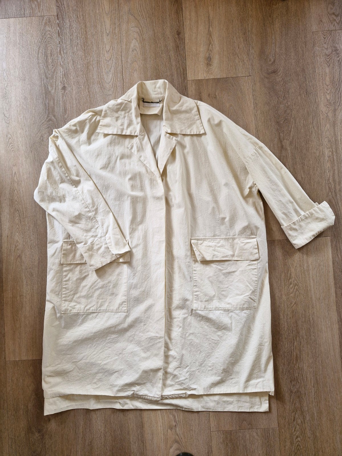 Annette Görtz crème kleurige oversized jas mt XL zgan, Kleding | Dames, Jassen | Zomer, Beige, Maat 46/48 (XL) of groter, Annette Görtz