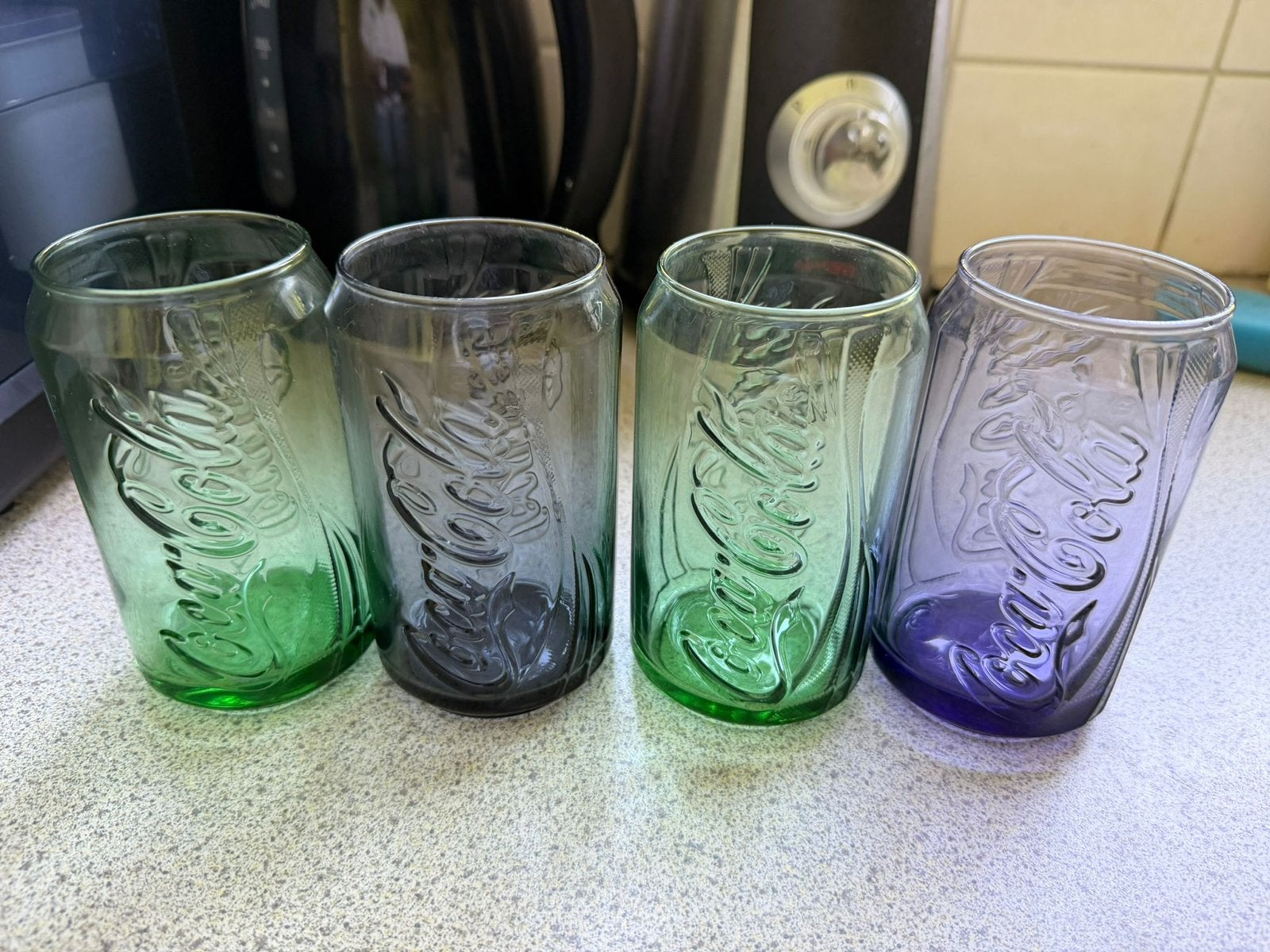 Coca cola glazen mcdonalds, Ophalen of Verzenden, Gebruikt, Frisdrankglas