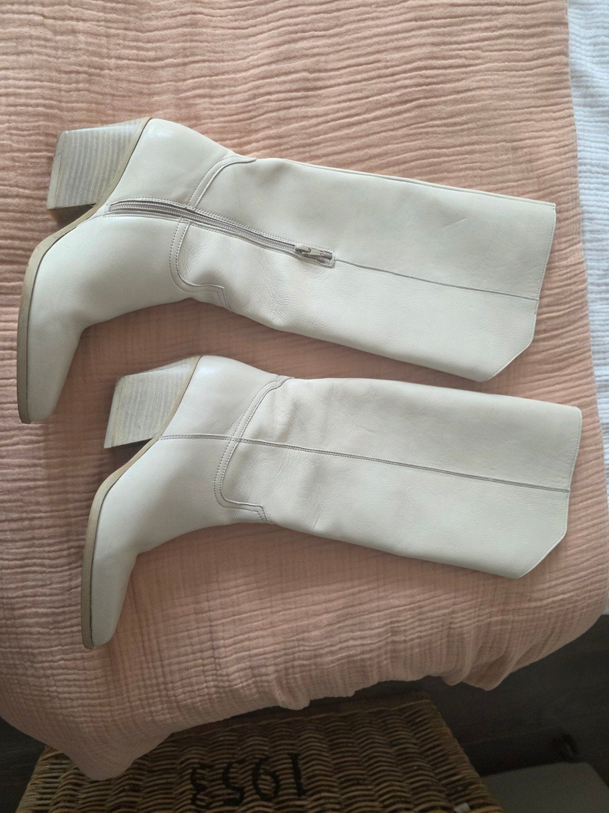Hoge leren laarzen merk Sacha, maat 39, Kleding | Dames, Schoenen, Ophalen, Zo goed als nieuw, Zwart, Hoge laarzen