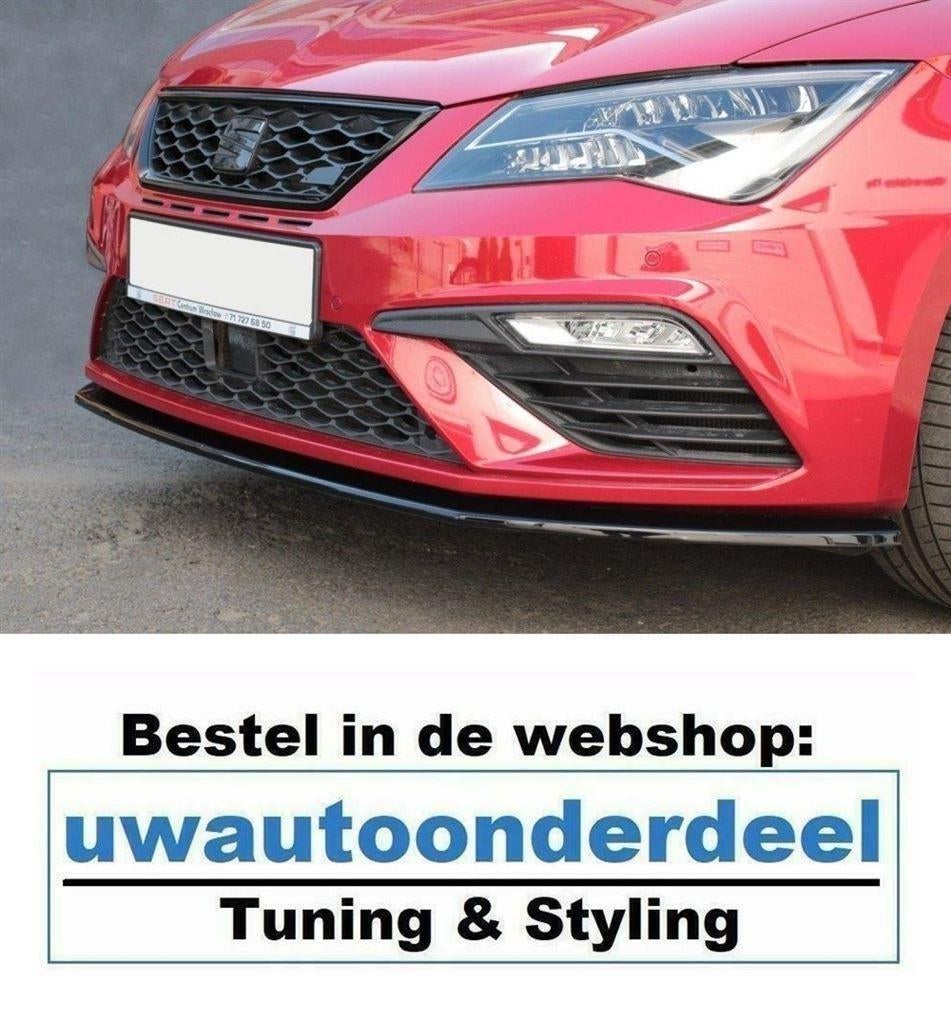 Maxton Spoiler Voorspoiler Splitter Voor Seat Leon Cupra / F, Auto diversen, Verzenden