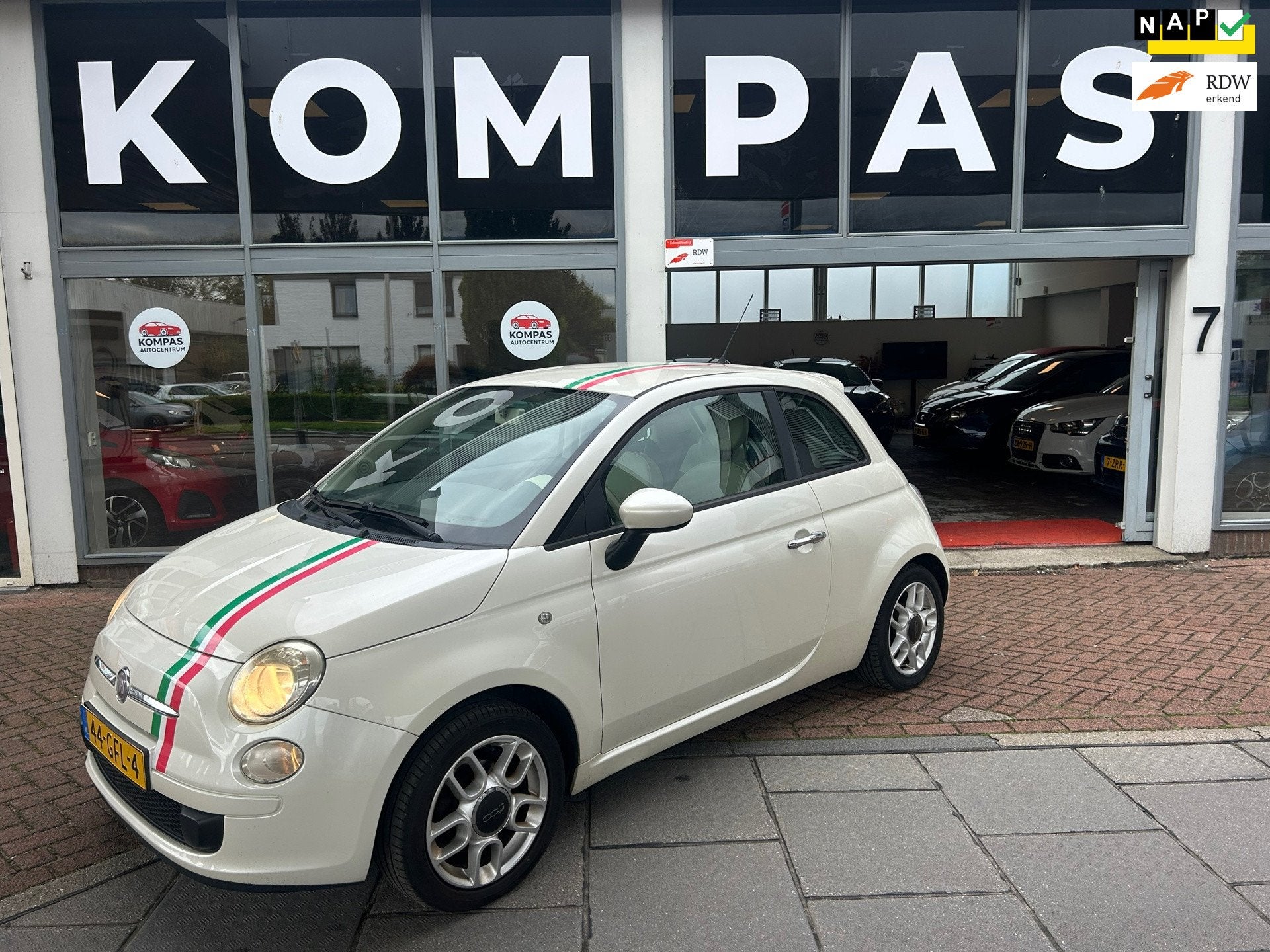 Fiat 500 1.2 Pop |NAP|Apk 2027|Elektrische Ramen|Lichtmetale, Auto's, Voorwielaandrijving, Gebruikt, 1242 cc, 840 kg