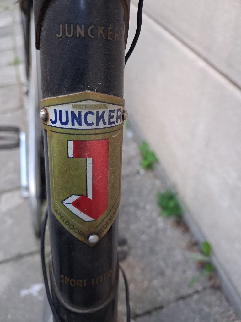 juncker oldtimer damesfiets, Terugtraprem, Gebruikt, 47 tot 50 cm, Ophalen