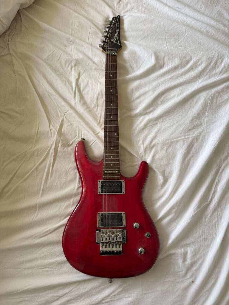 Ibanez Joe Satriani JS100 Elektrische Gitaar - Rood, Ophalen, Gebruikt, Solid body, Ibanez