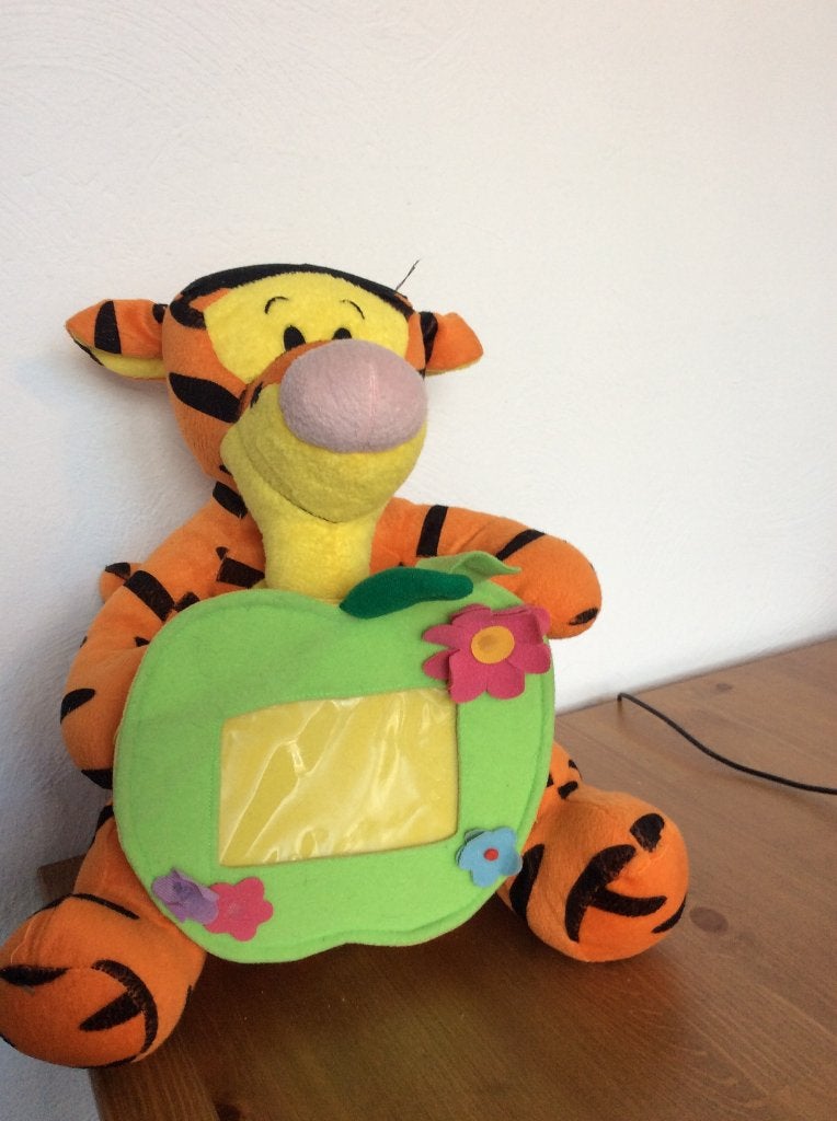 Disney Teigetje knuffel met fotolijst 35 cm, Ophalen of Verzenden, Winnie de Poeh of vrienden, Gebruikt, Overige typen